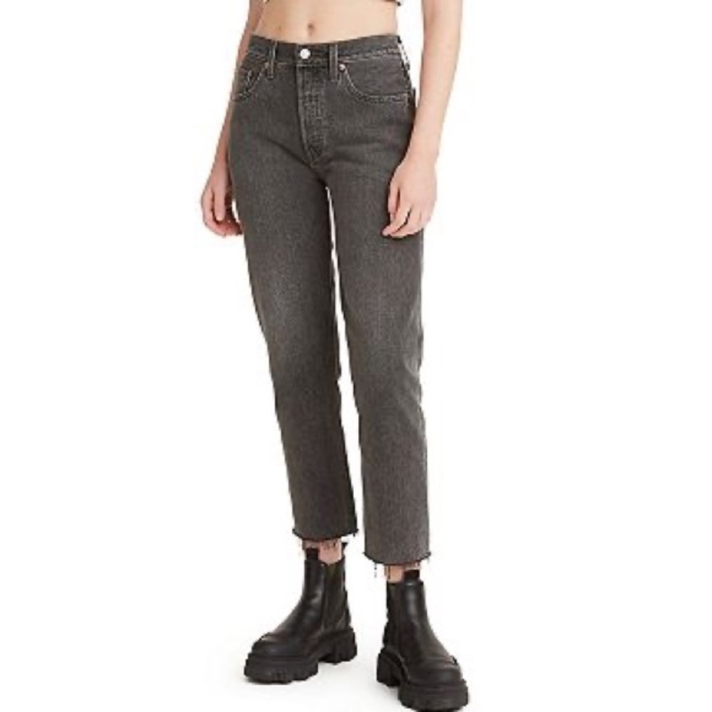 Levi’s 501 High Rise Straight Cropped Jeans